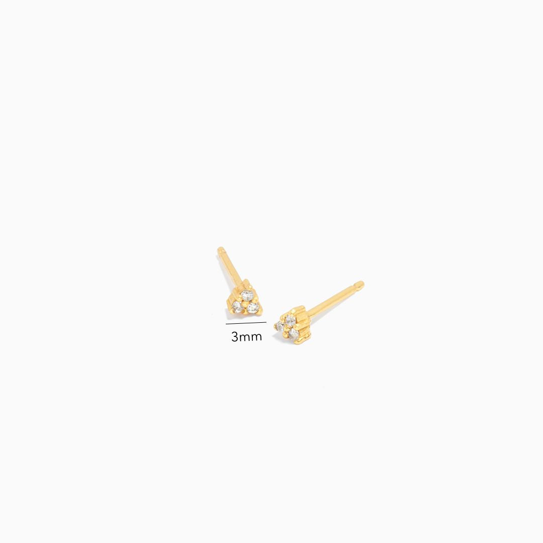 Triangle Zirconia Earrings