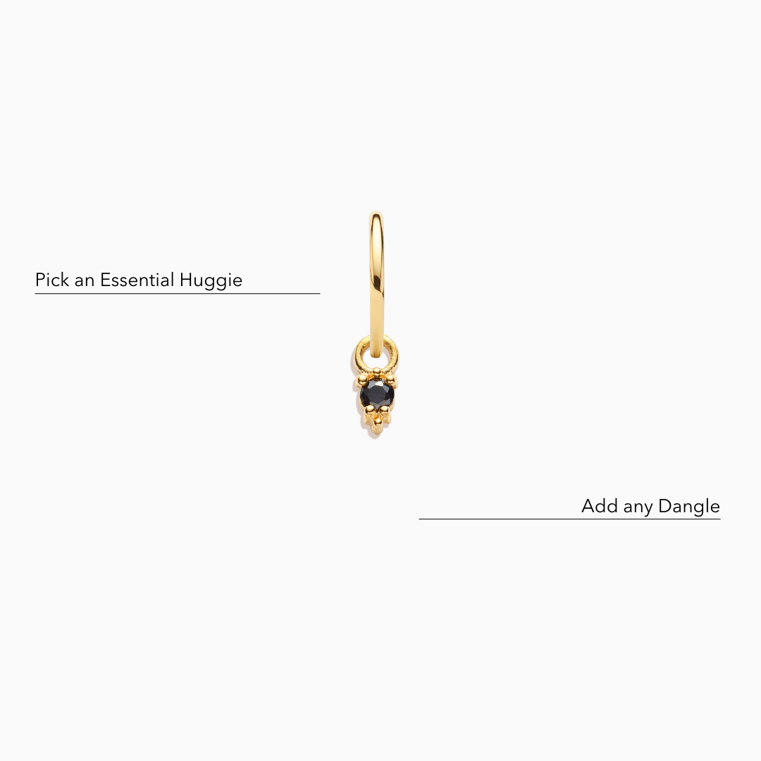 Dainty Black Dangle