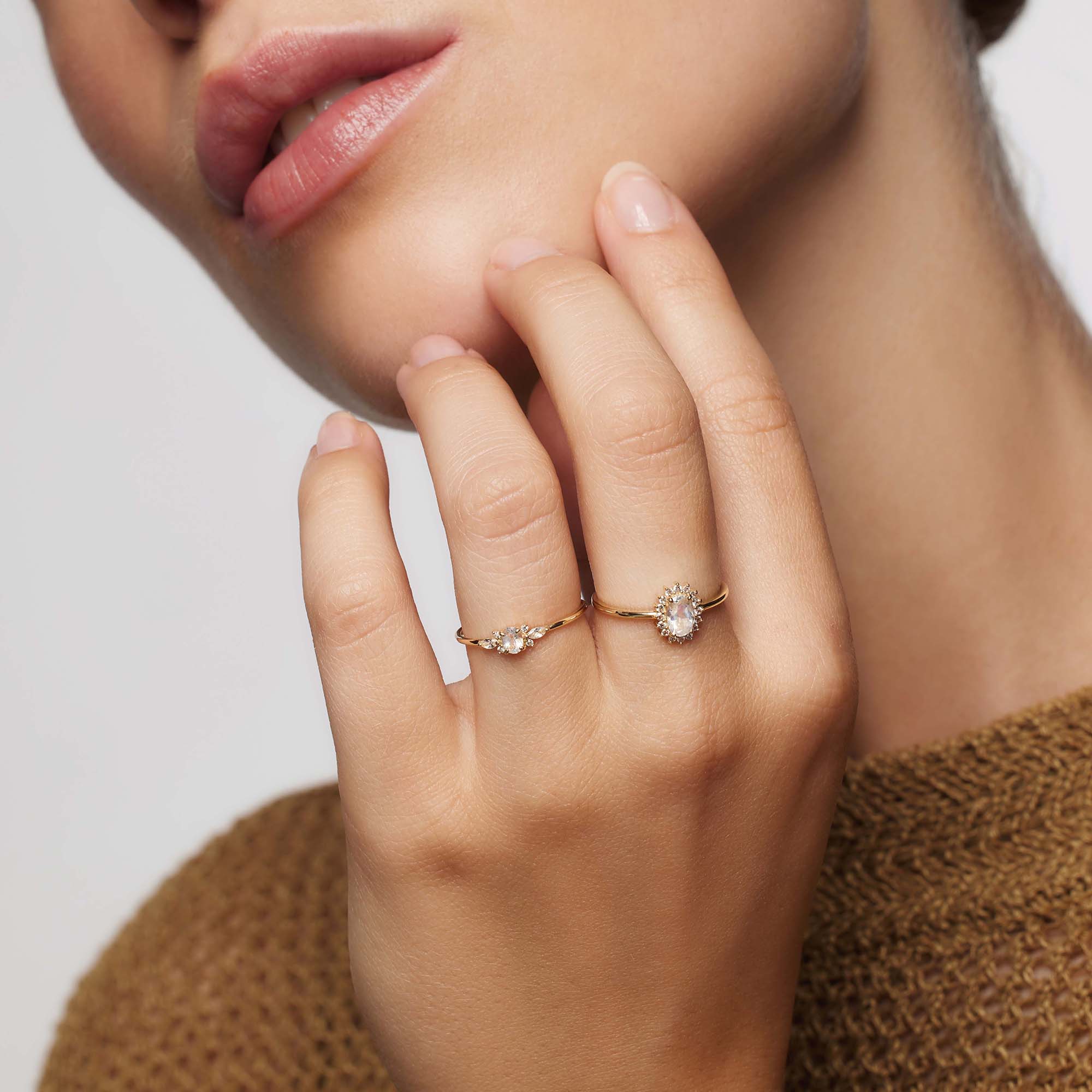 Moonstone Muse Ring