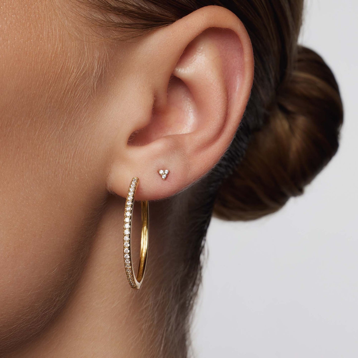 Triangle Zirconia Earrings