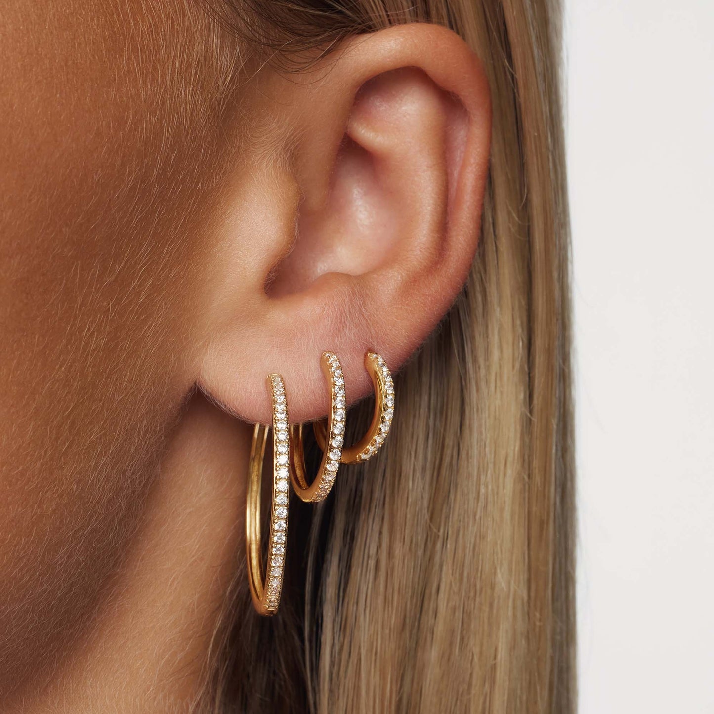 Classic Zirconia Hoops (20mm)
