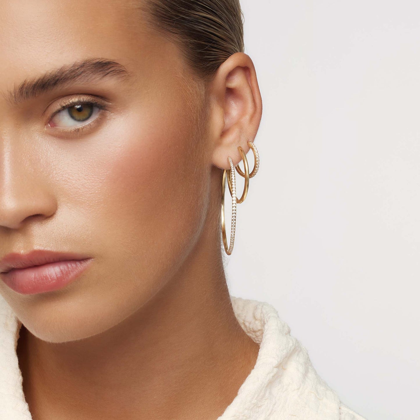Classic Zirconia Maxi Hoops