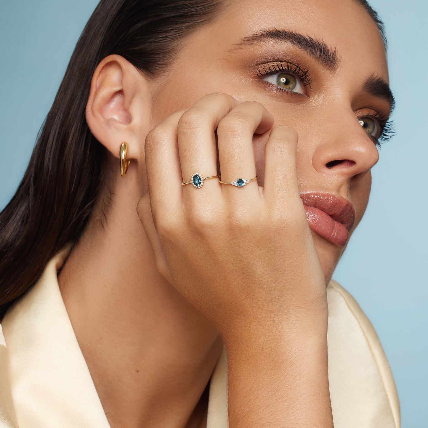 London Blue Diamond Ring