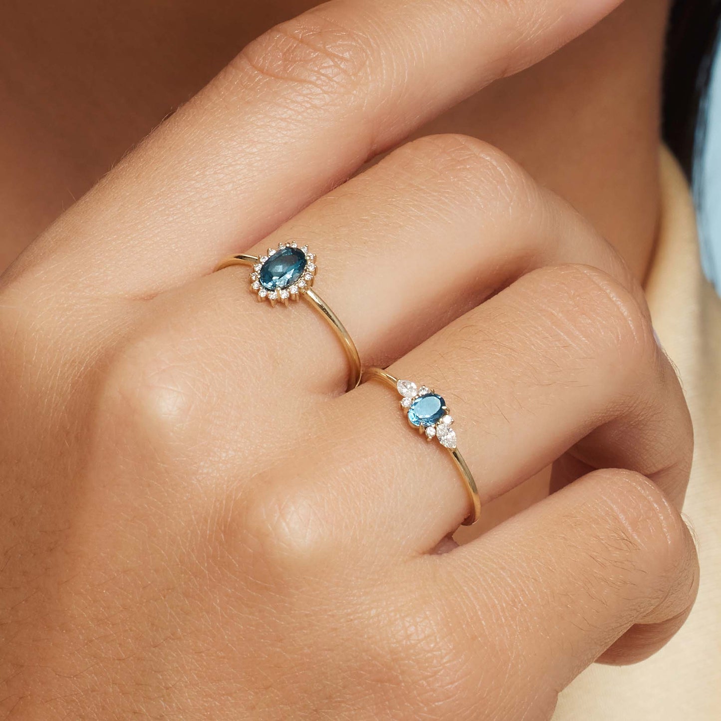London Blue Muse Ring