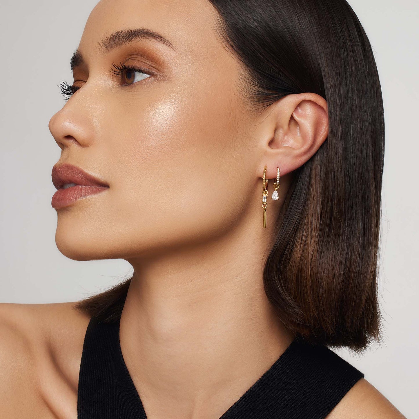 White Drop Dangle