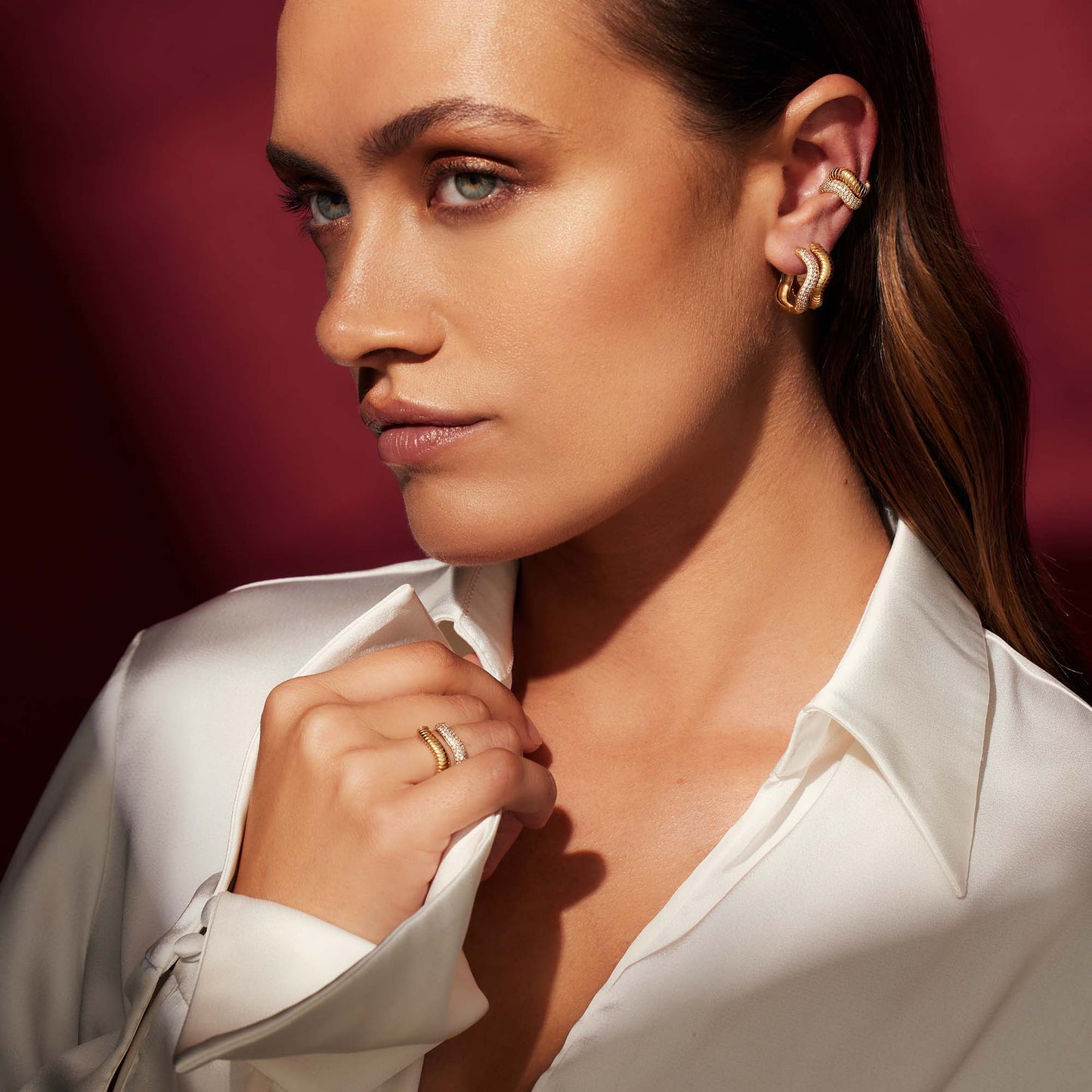 Reggie Pavé Ear Cuff