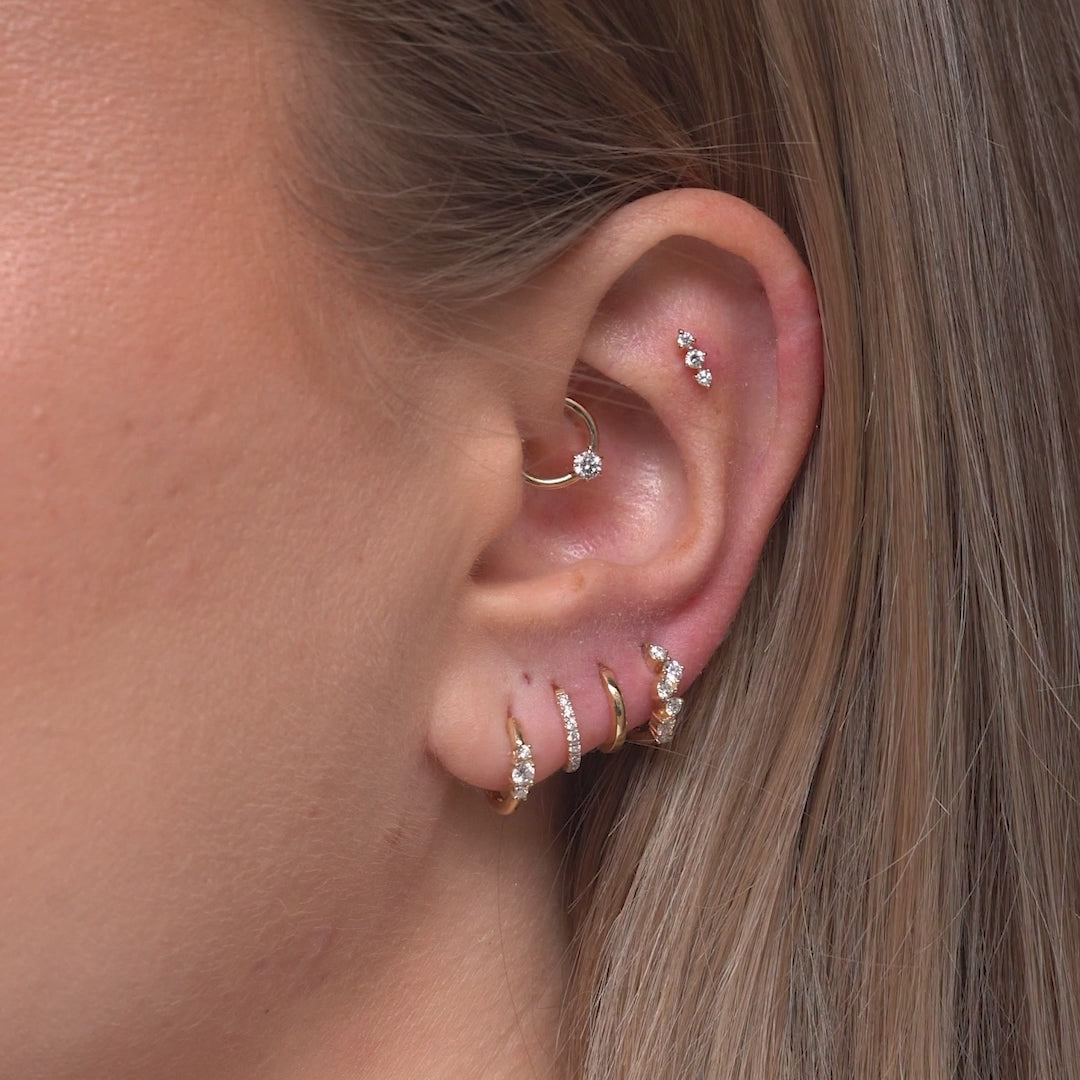 Diamond Solene Daith Piercing