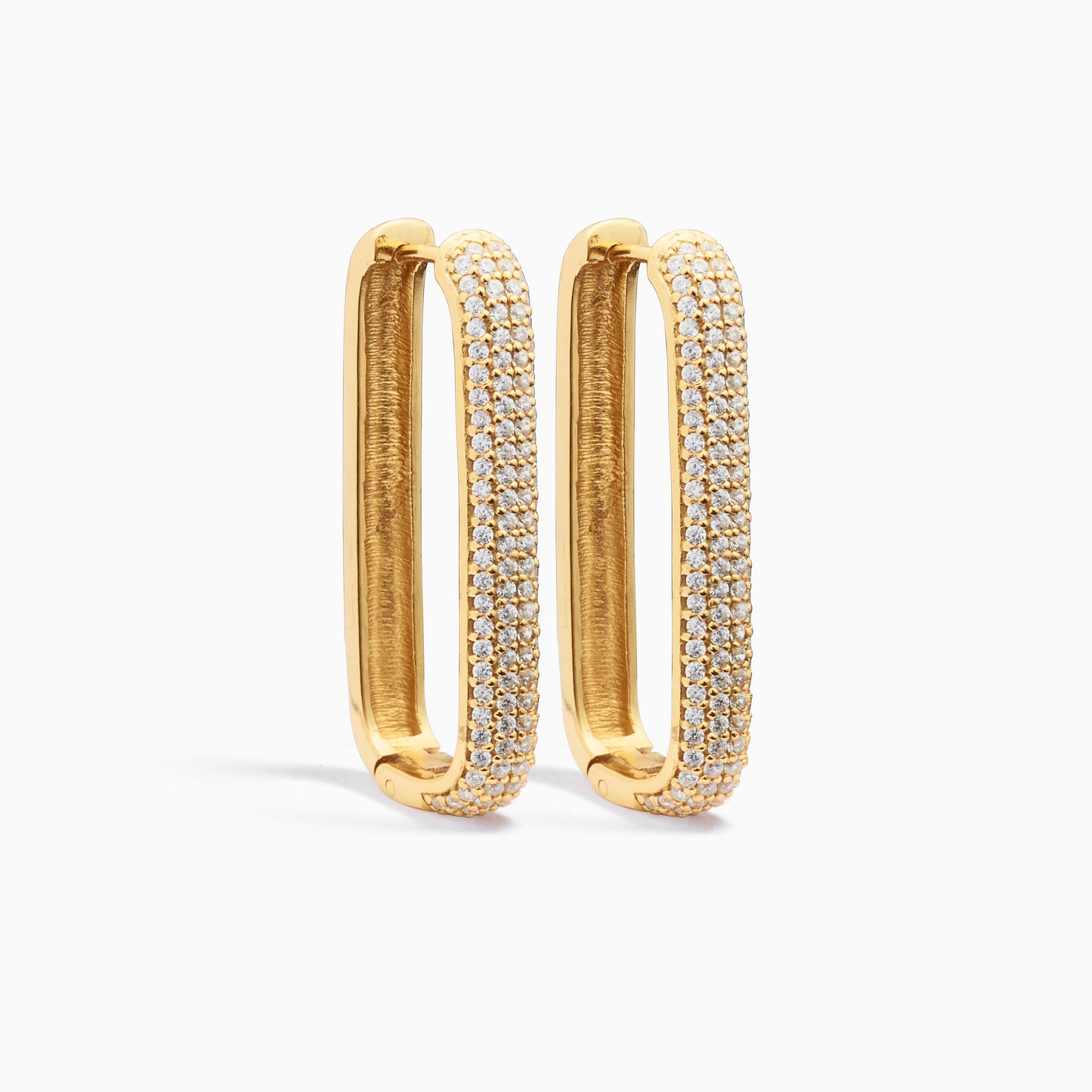 Large Icon Pavé Hoops