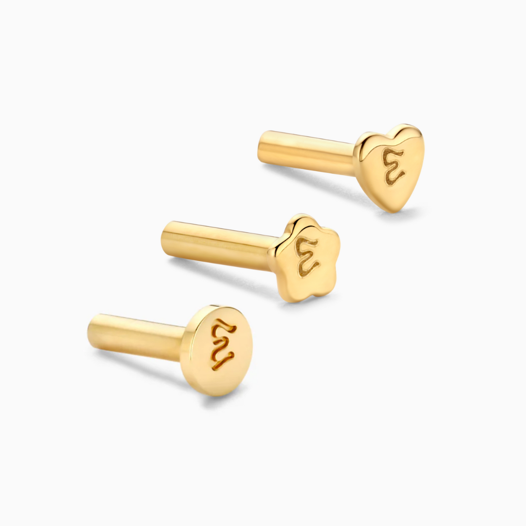 New In: Flower & Heart Piercing Posts for everyday luxury