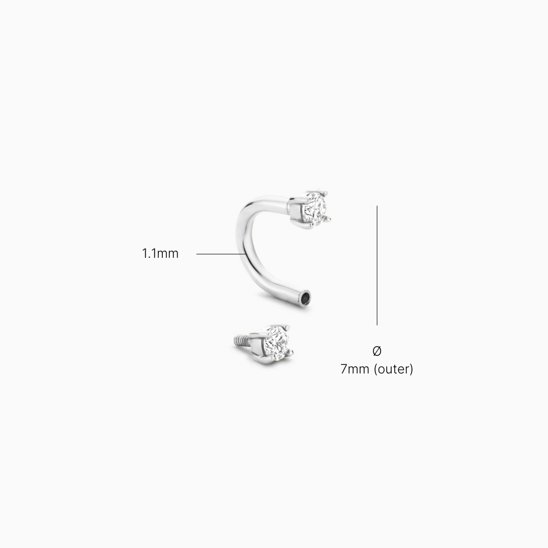 Diamond Raya 14 Karat White Gold: timeless luxury