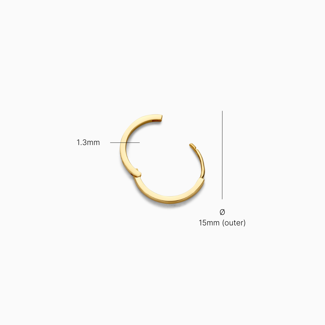 Single Huggie (15mm)