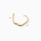 Single Diamond Icon Hoops