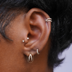 Argola de Cartilagem com Diamante Sutton (10 mm)