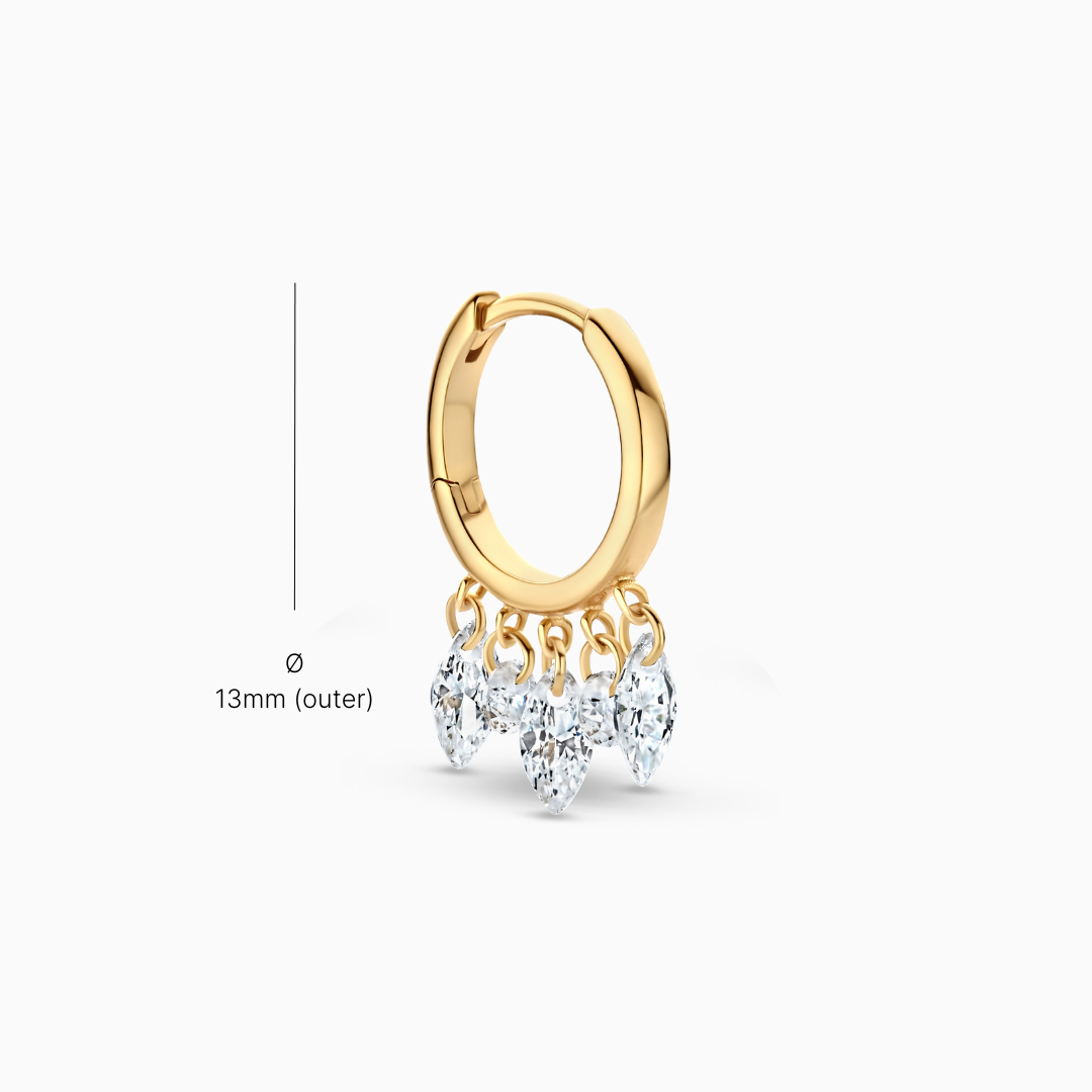 Floating Phoebe Hoops