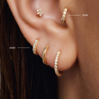 Diamond Huggies (8mm)