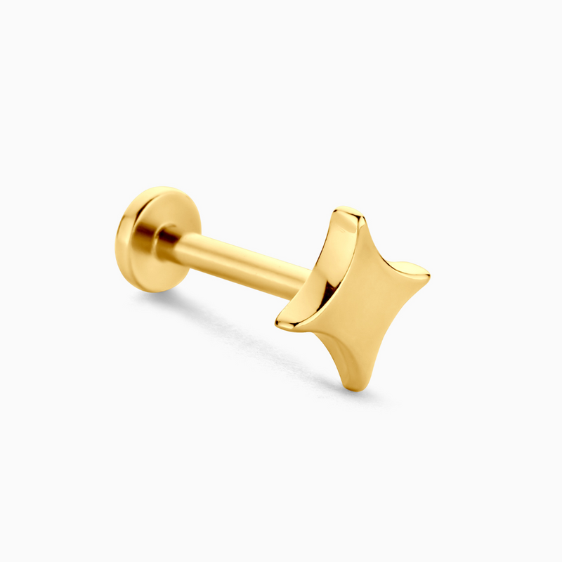Threadless Flat Back Earrings, Hypoallergenic 14K Real Gold Plated CZ Stud Earrings | Cartilage Earring | Tragus Helix Piercing Jewelry | Push in Flatback Earrings for Women Men (2 Millimeters, 14K Threadless Flat Back Earrings, Hypoallergenic 14K Real Gold Plated CZ Stud Earrings | Cartilage Earring | Tragus Helix Piercing Jewelry | Push in Flatback Earrings for Women Men (2 Millimeters, 14K