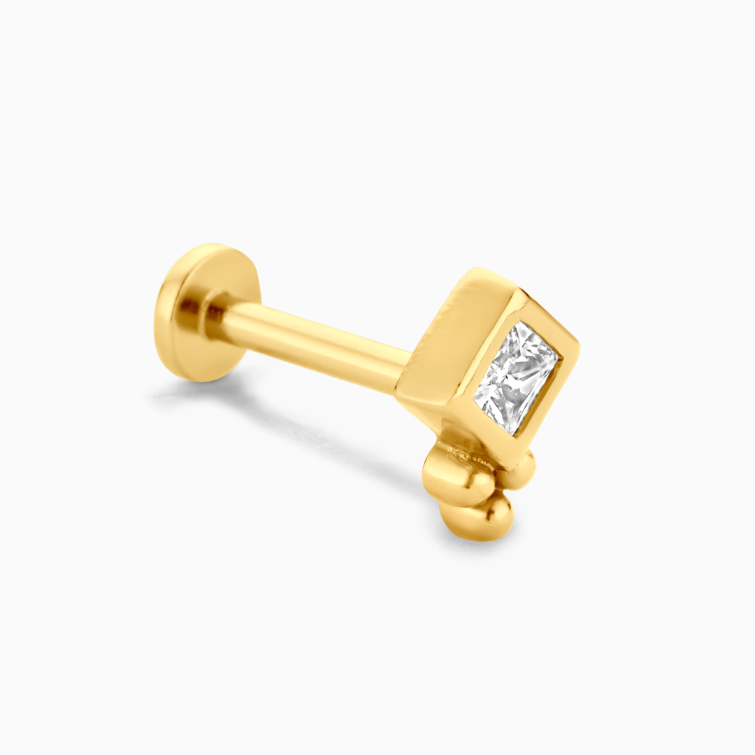 Joy Flatback Stud Earring