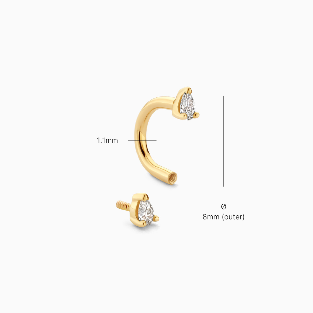 Diamond Drop Raya Piercing