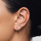 Diamond Huggies (10mm)