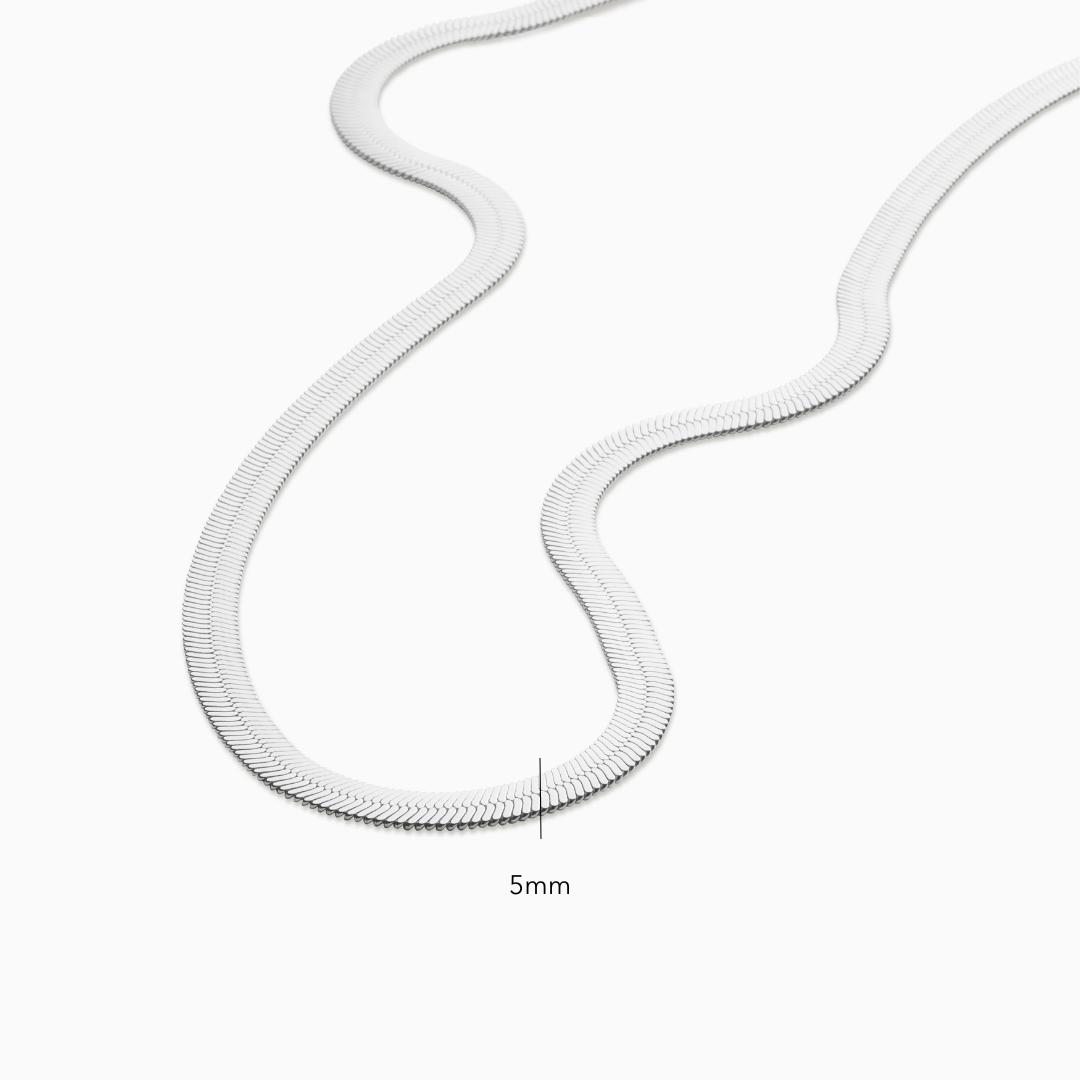 Thick Flat Snake Necklace