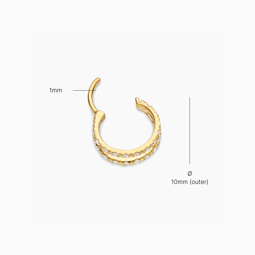 Argola de Cartilagem com Diamante Sutton (10 mm)
