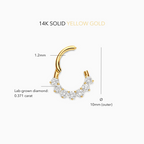 Diamond Luma Daith Piercing