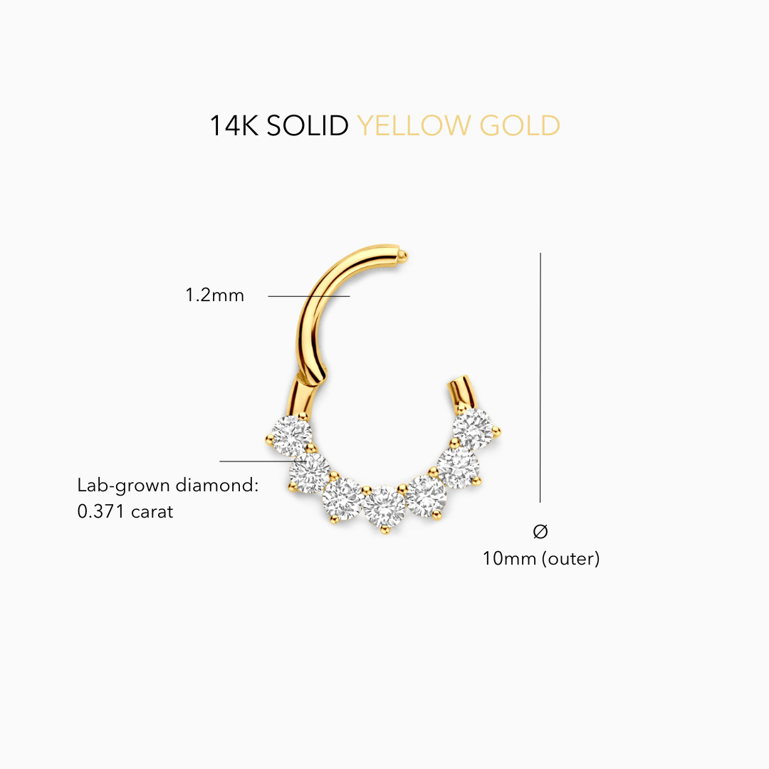 Diamond Luma Daith Piercing