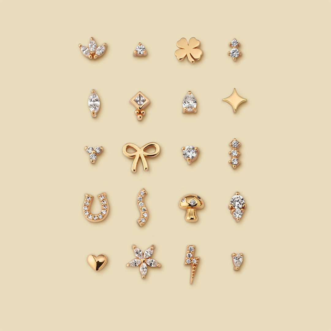 Classic Flatback Stud Earring