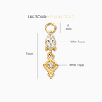Single Drop Hoop Charm