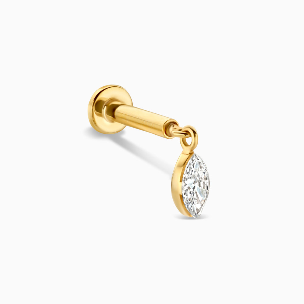 Diamond Floating Marquise Piercing