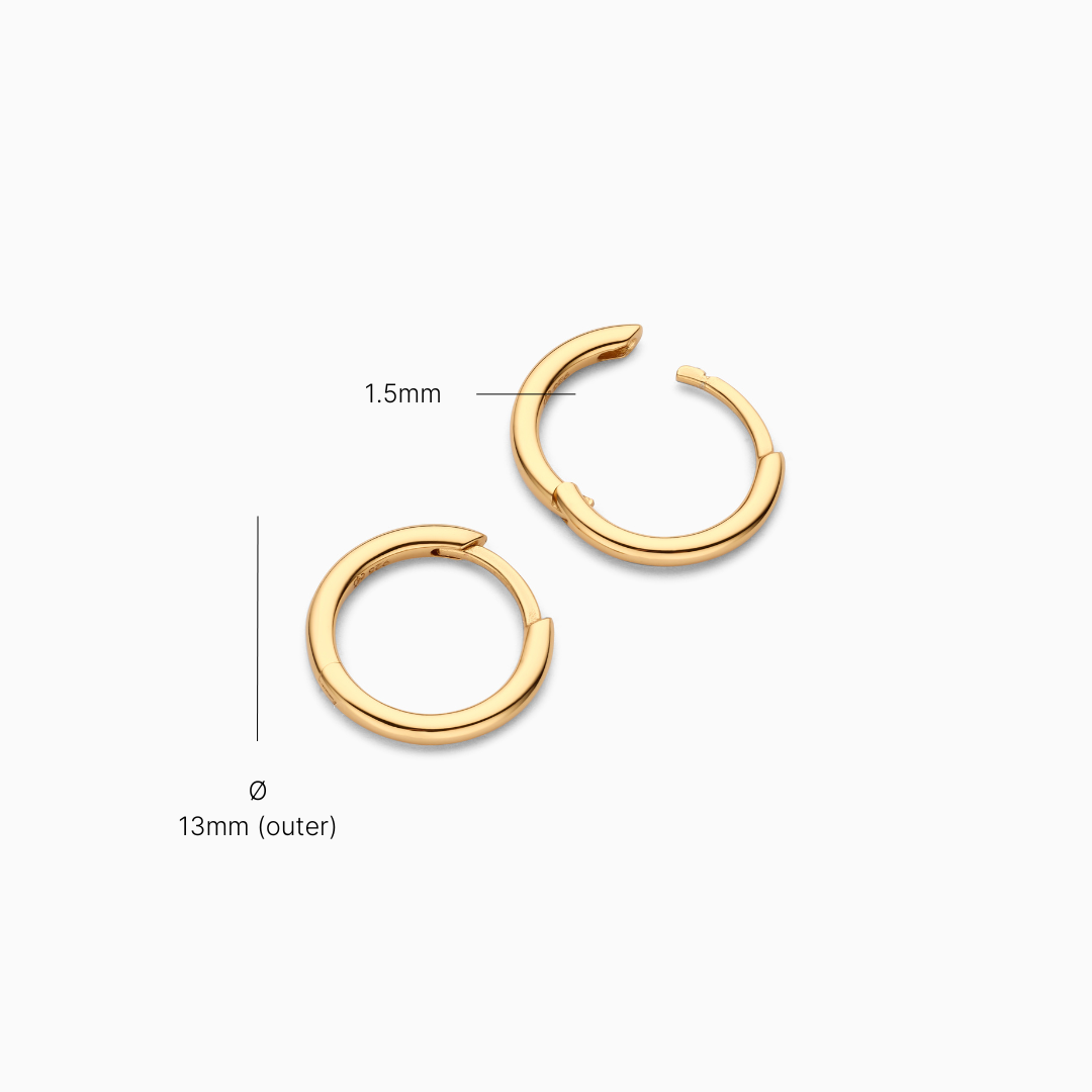 Brincos Atelier Classic Huggies (M)
