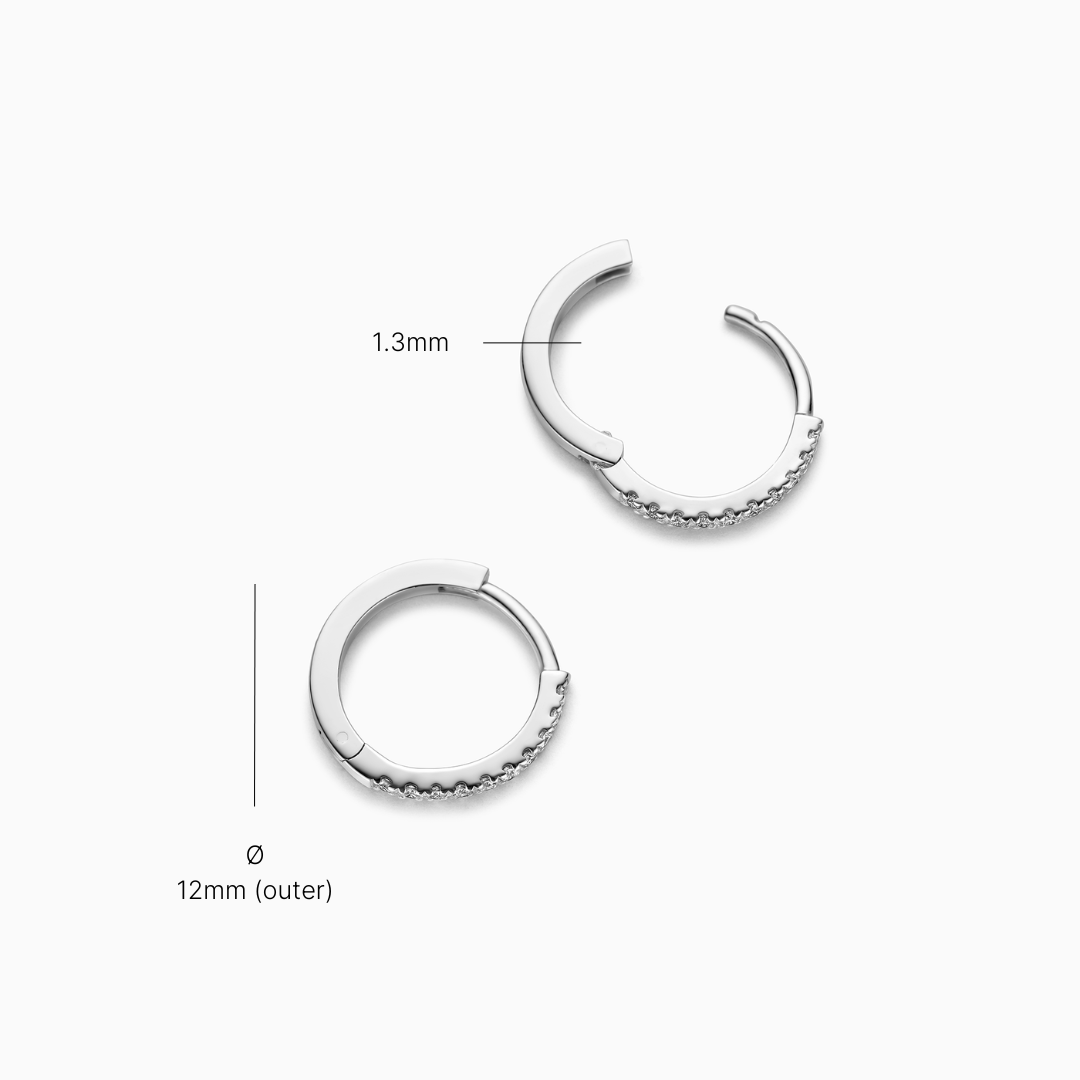 Diamond Huggies (12mm)