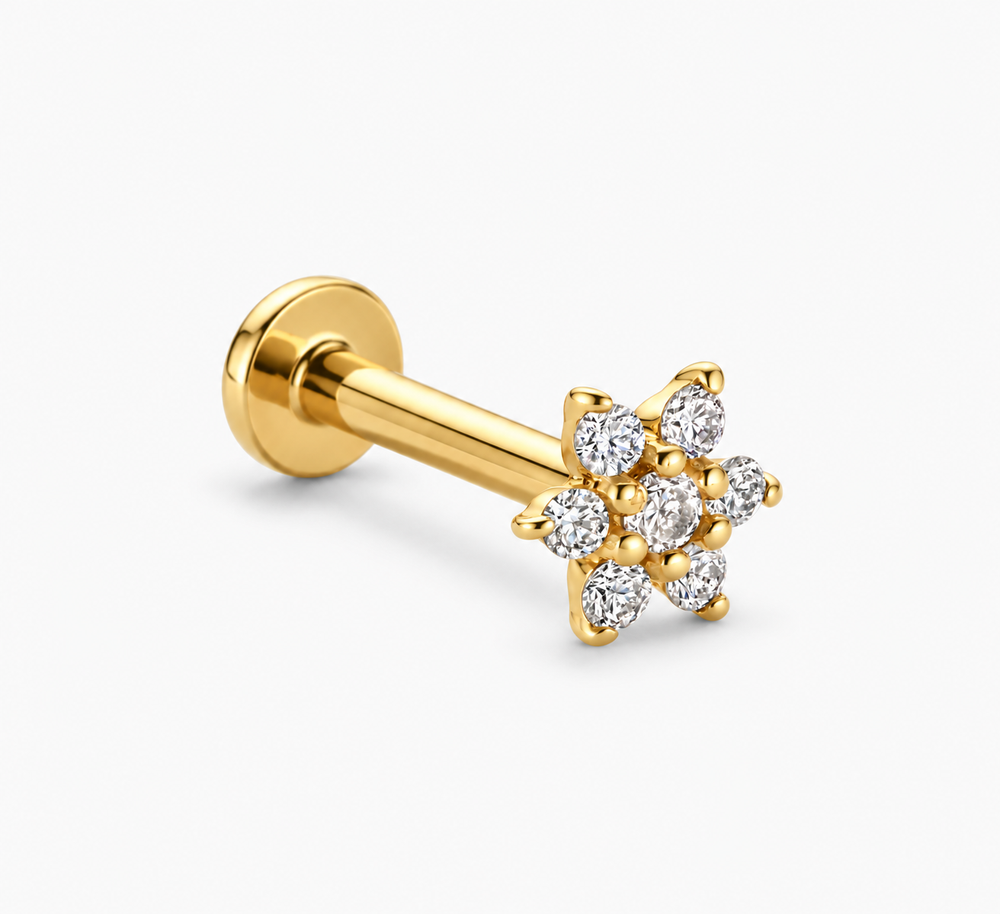 Diamond Flower Piercing