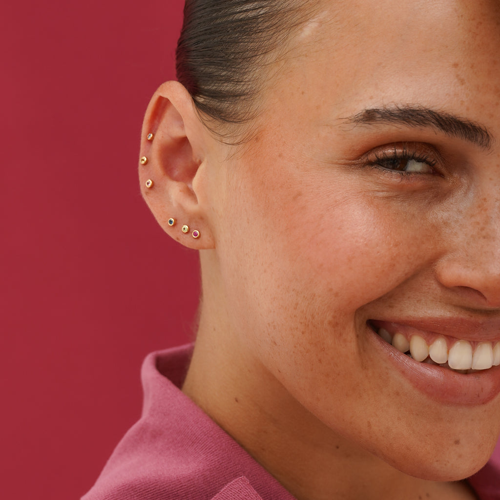 Birthstone-Bunt (3 par)