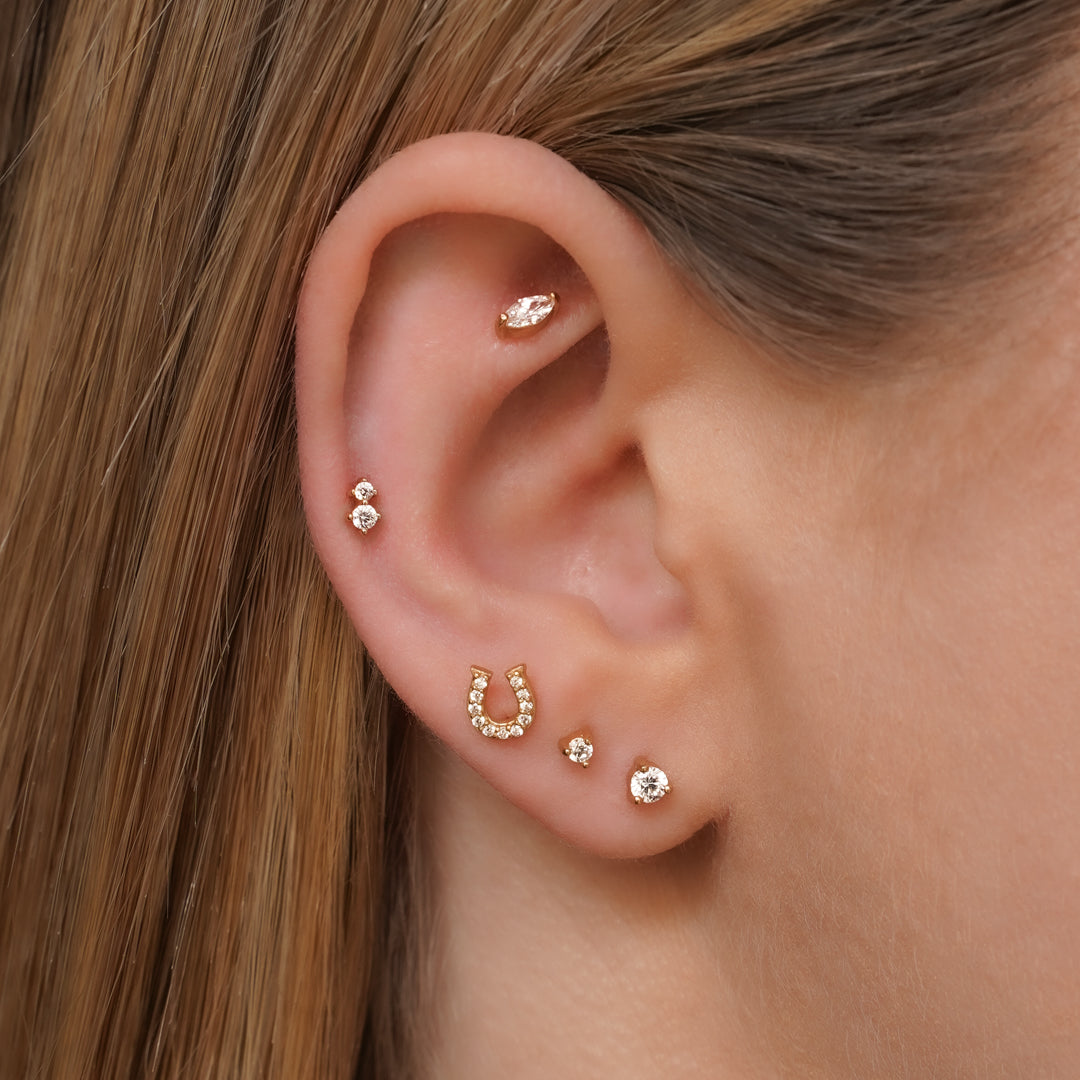 Vida Flatback Stud Earring