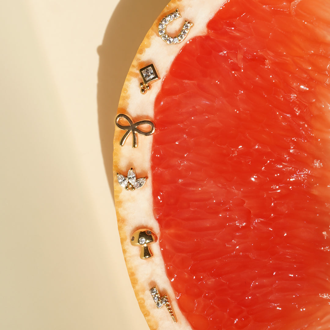 Bow Flatback Stud Earring