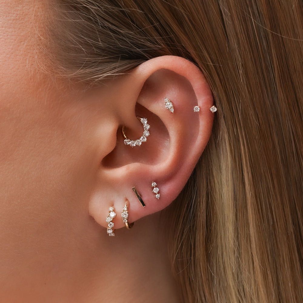 Diamond Gloom Huggie