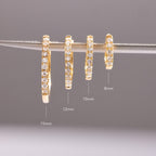 Single Diamond Huggie (8mm)