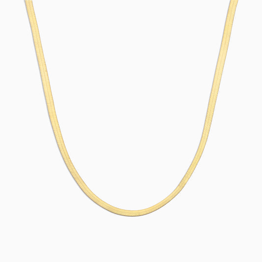 Thick Flat Snake Necklace