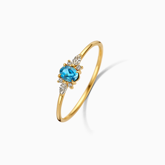 London Blue Muse Ring