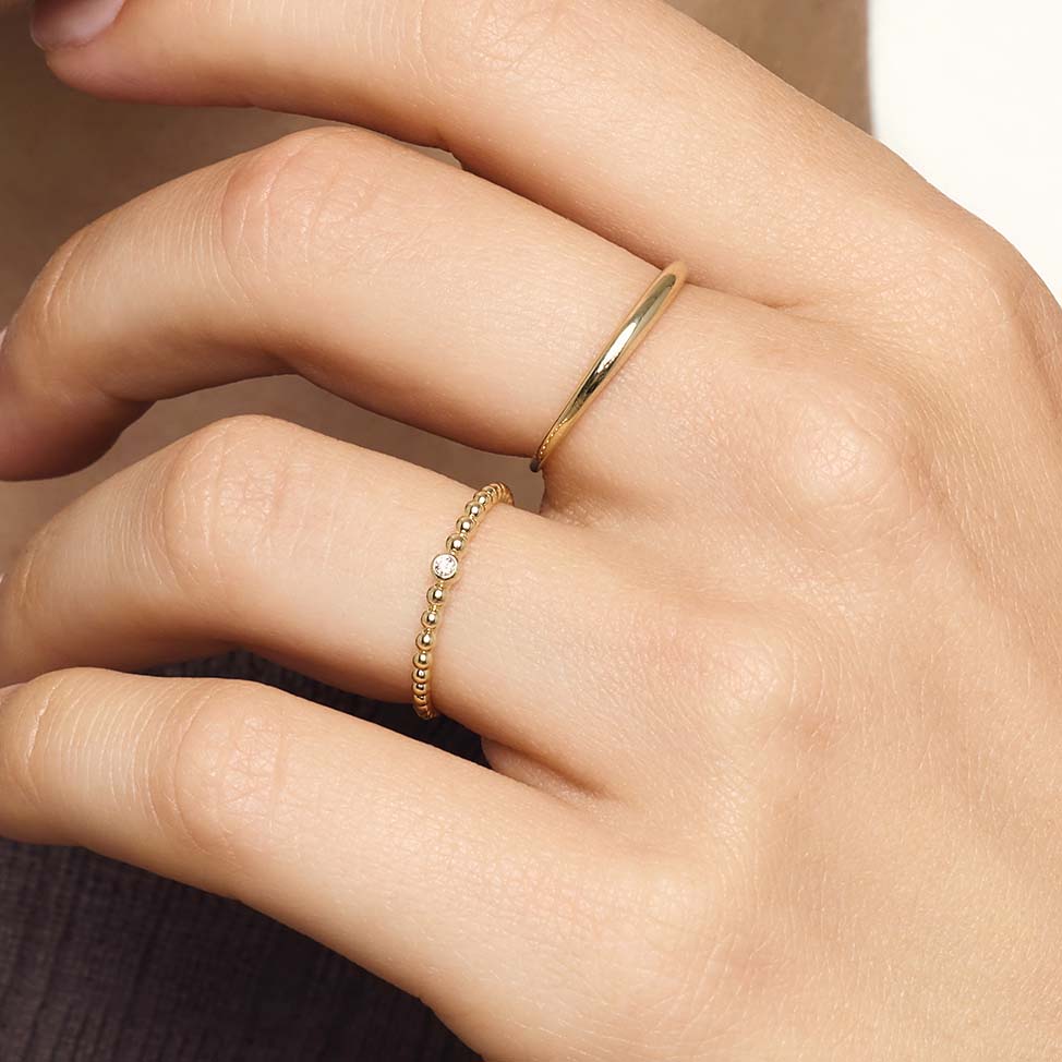 Anello a cupola sottile
