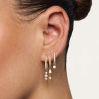 Single Diamond Icon Hoops