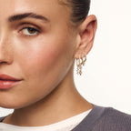 Single Diamond Icon Hoops