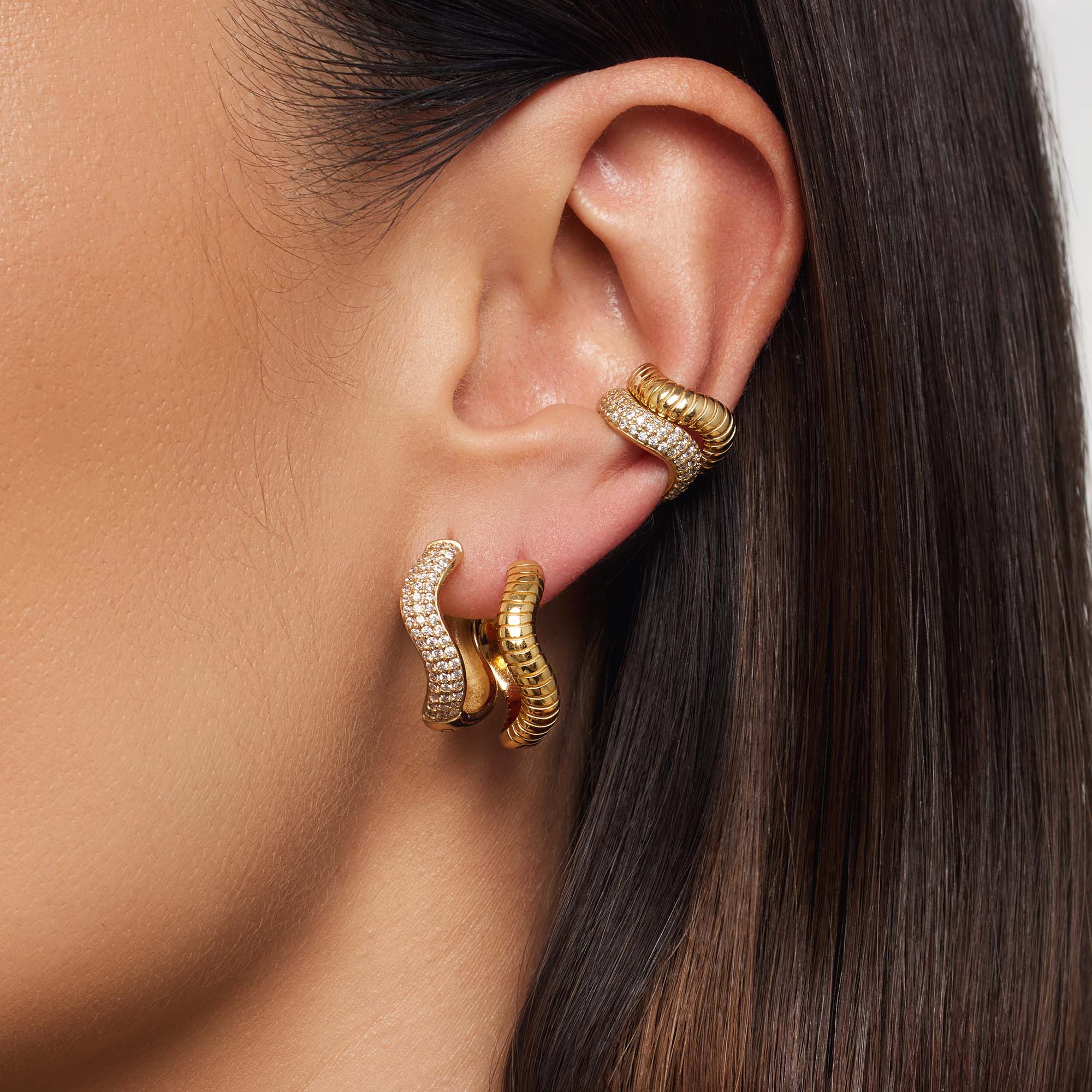 Gold snake hot sale ear cuff