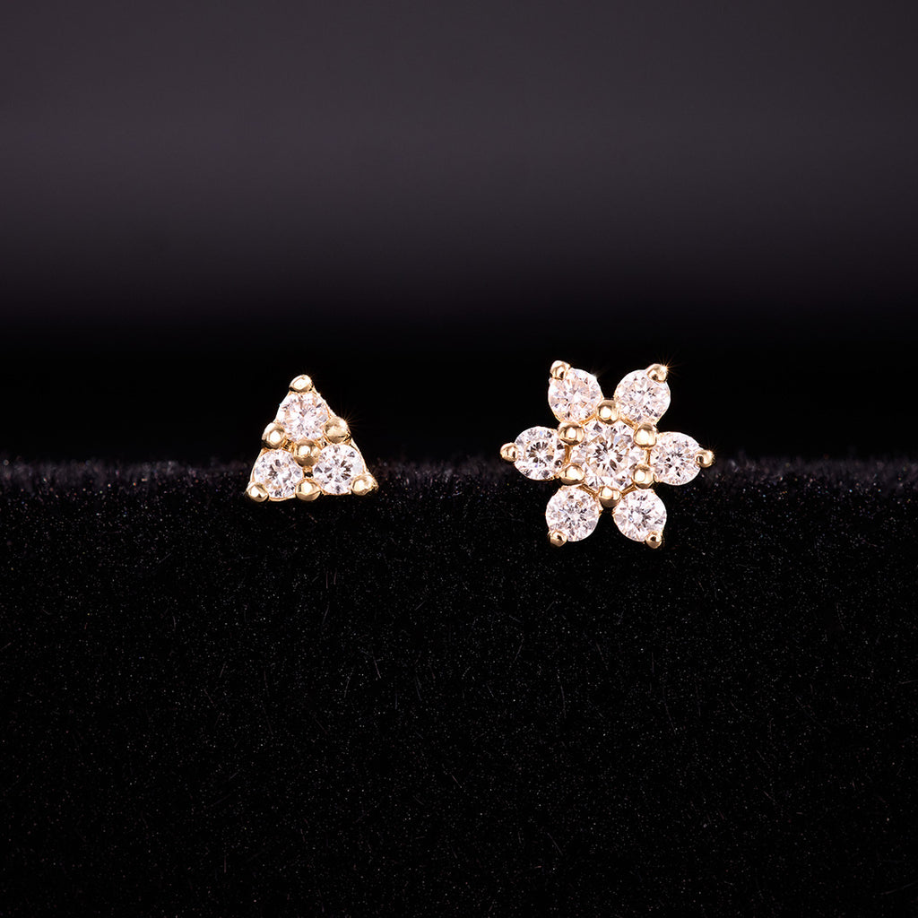 Diamond Triangle Piercing