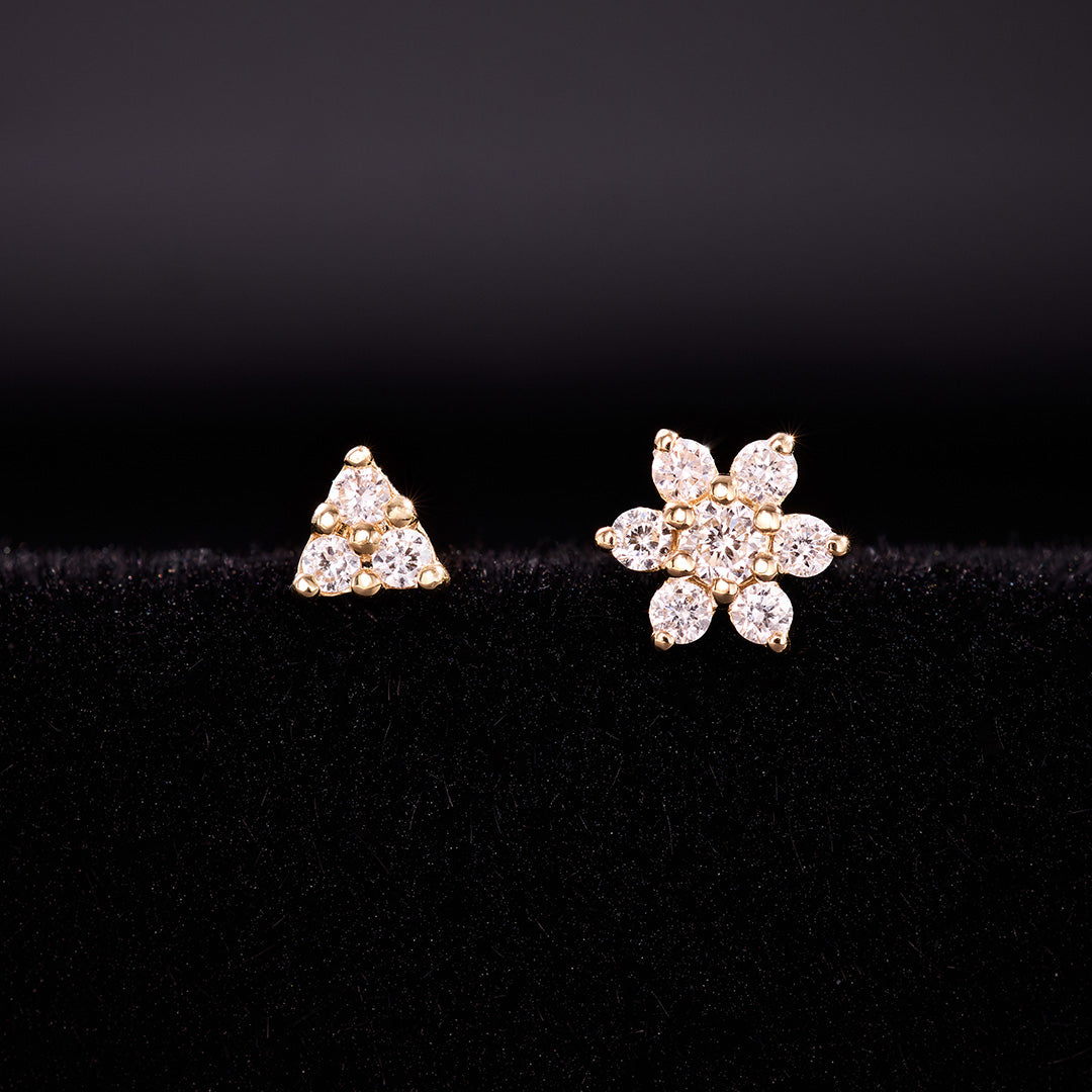 Piercing Triangolo Diamante
