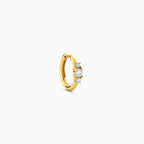 Orecchini a cerchio con diamanti (8mm)
