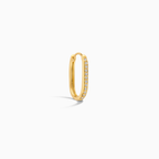Single Diamond Icon Hoops
