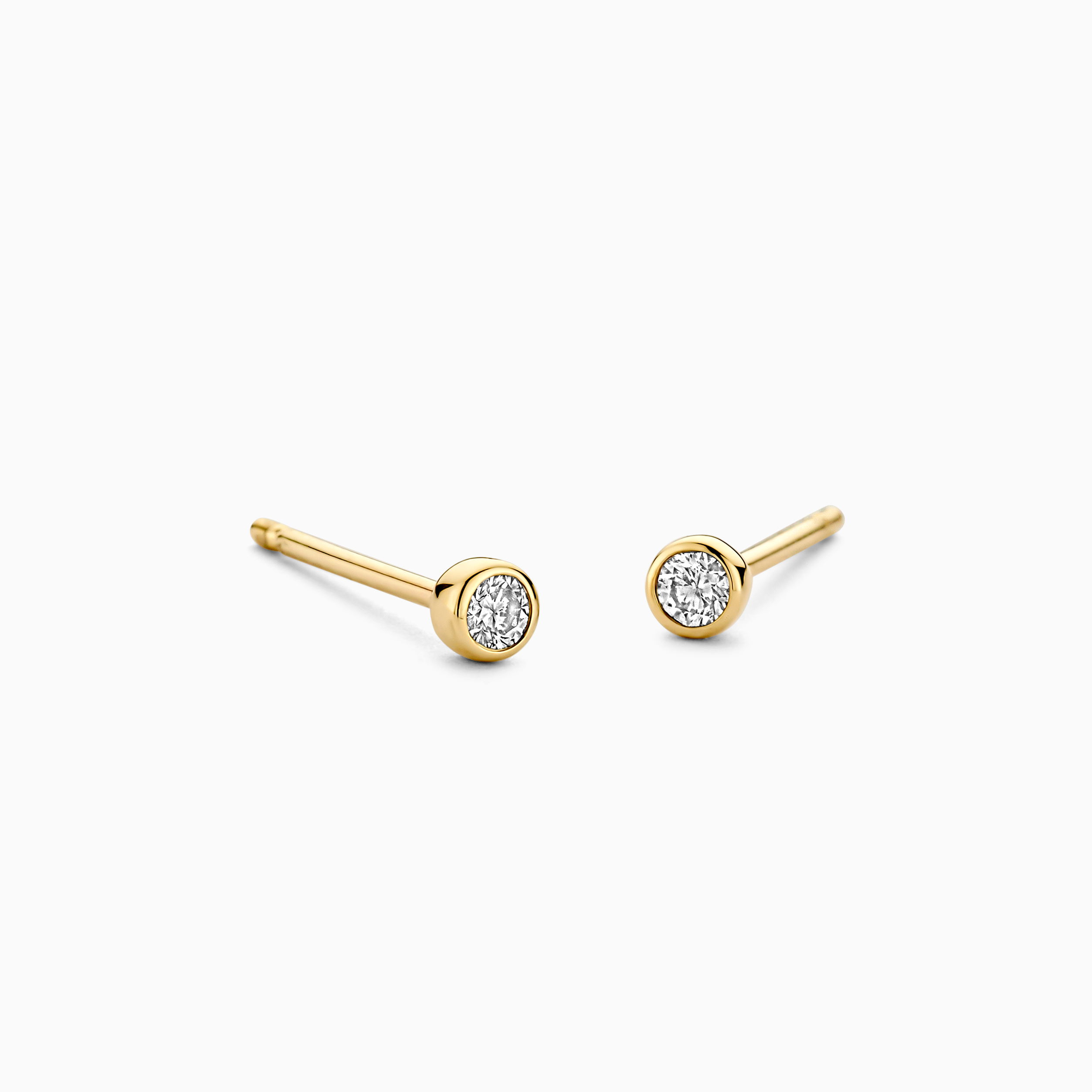 Diamond Bezel Studs