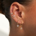 Flower Flatback Stud Earring